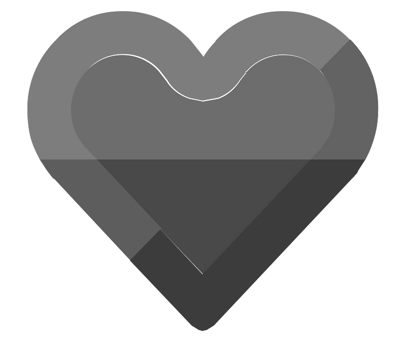 Diamond heart 02-12 black