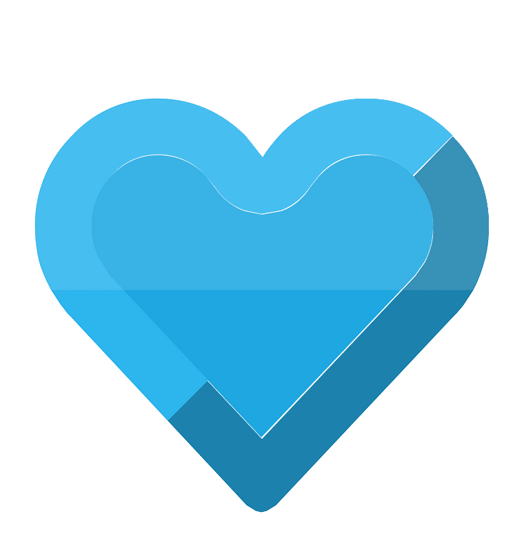 Diamond heart 04-20 blue