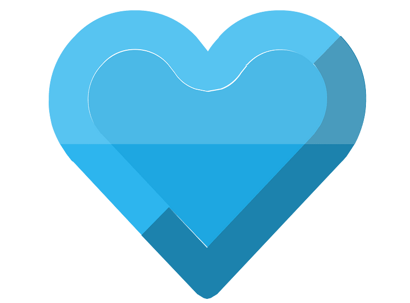 Diamond heart 05-12 blue