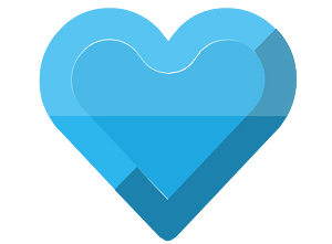 Diamond heart 05-12 blue