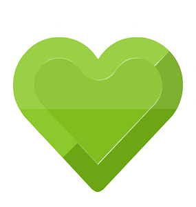 Diamond heart 07-20 green