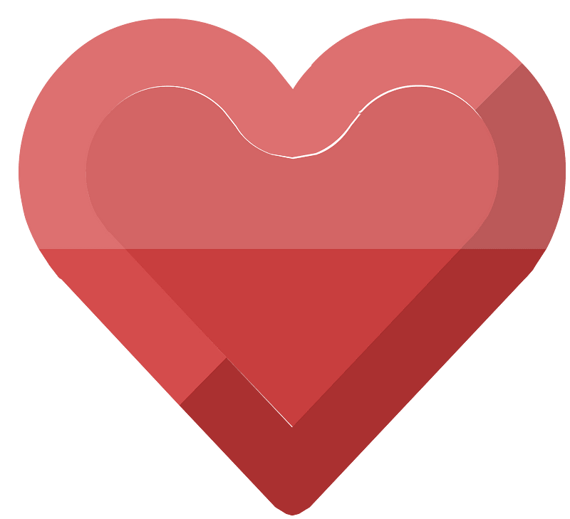 Diamond heart 17-12 red