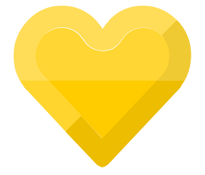 Diamond heart 20-12 yellow