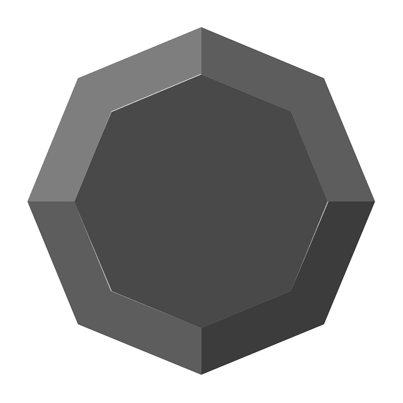 Diamond octagon 01-11 black