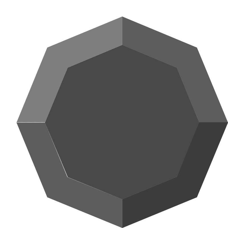 Diamond octagon 02-18 black