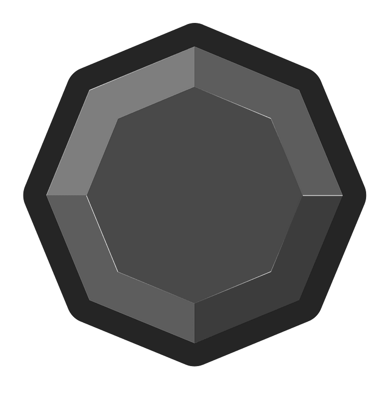 Diamond octagon 03-13 black outlined