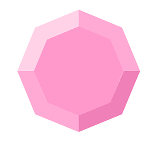 Diamond octagon 13-11 pink