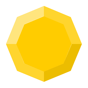 Diamond octagon 19-11 yellow