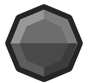 Diamond octagon 03-07 black outlined