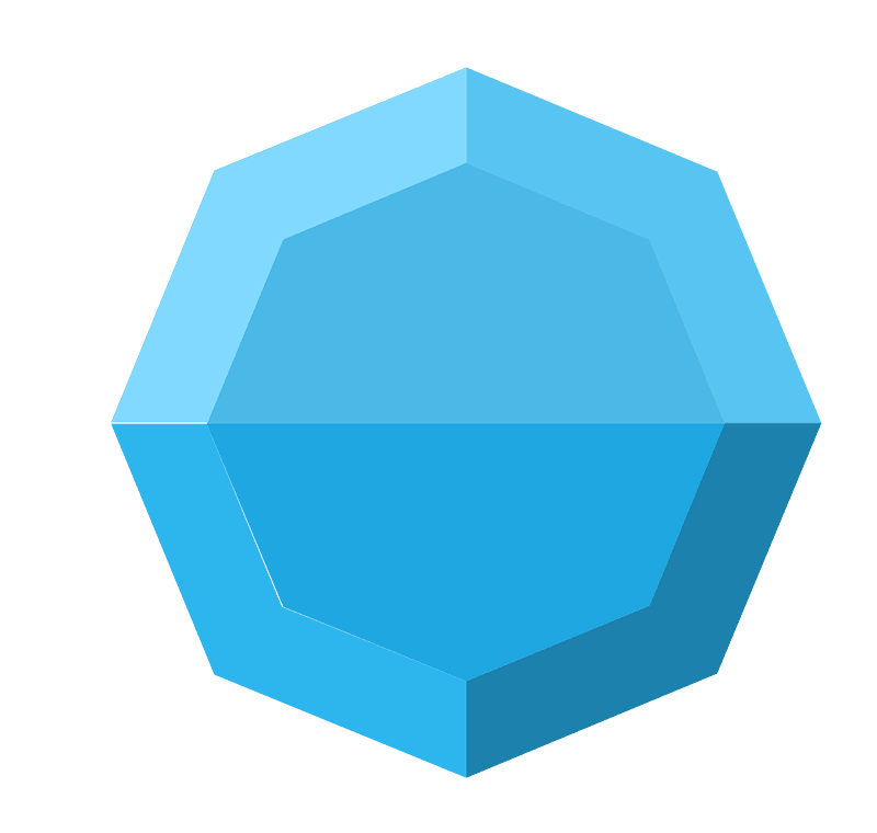 Diamond octagon 05-06 blue