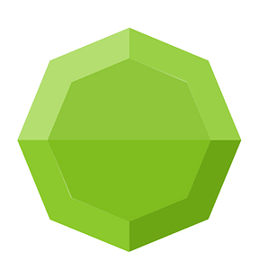 Diamond octagon 07-09 green