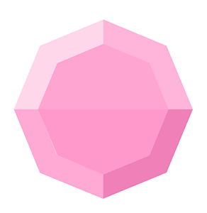 Diamond octagon 13-09 pink