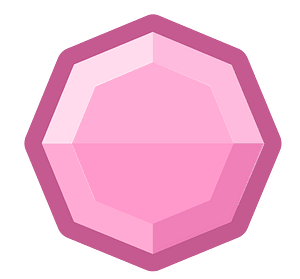 Diamond octagon 15-07 pink outlined