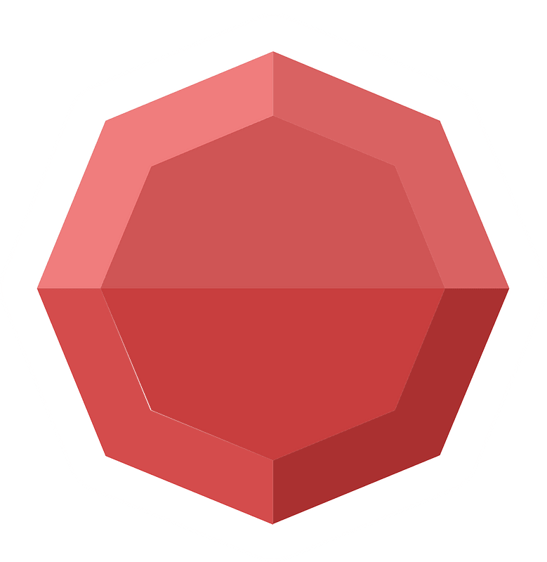 Diamond octagon 16-09 red