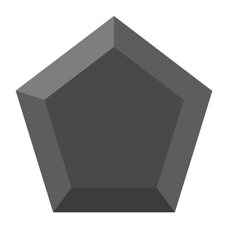 Diamond pentagon 01-12 black