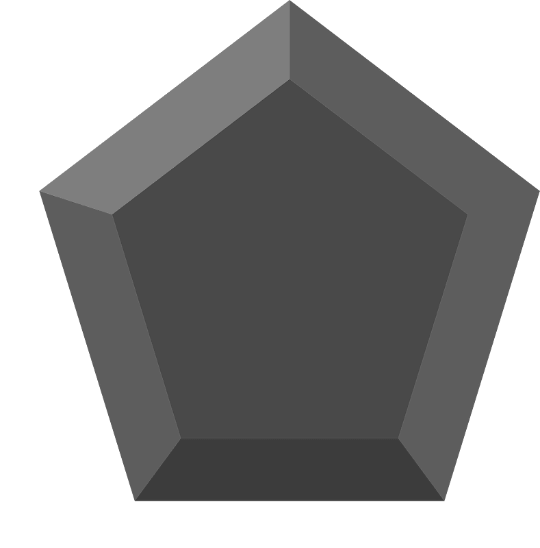 Diamond pentagon 02-17 black