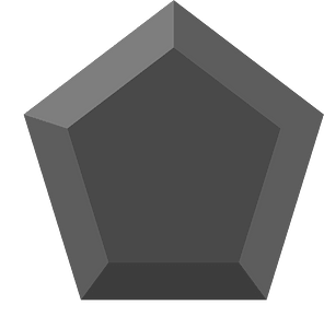 Diamond pentagon 02-17 black