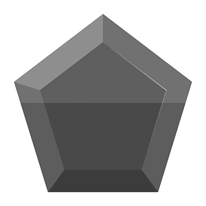 Diamond pentagon 01-08 black