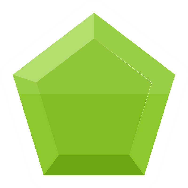Diamond pentagon 07-08 green
