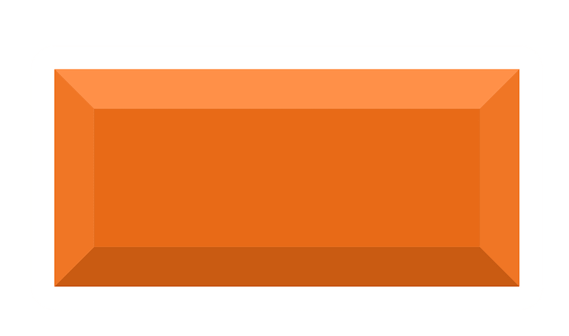 Diamond rectangle 10-02 orange