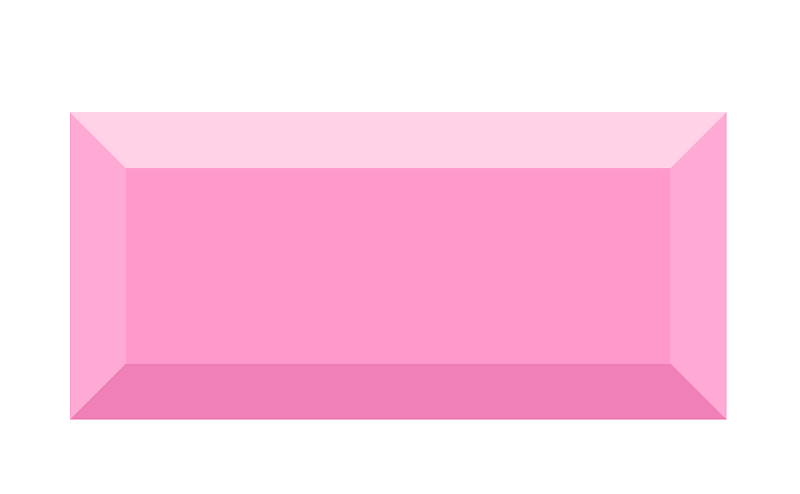 Diamond rectangle 13-02 pink