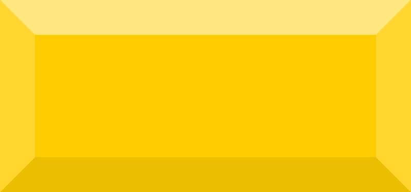 Diamond rectangle 20-14 yellow