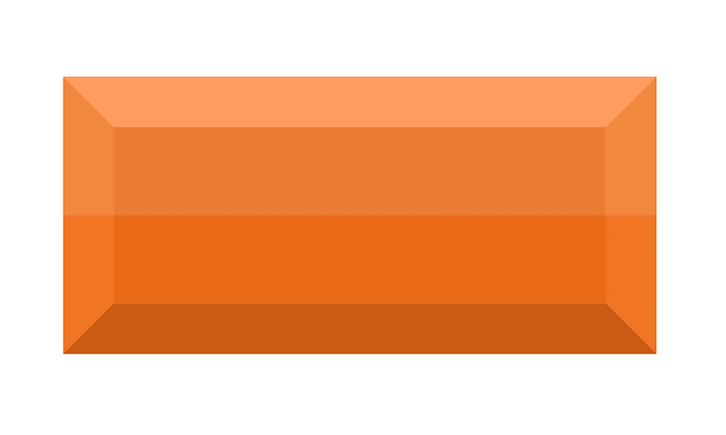 Diamond rectangle 10-05 orange