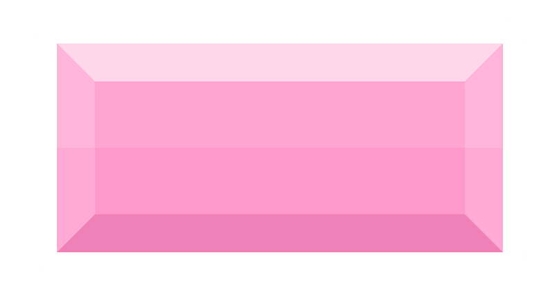 Diamond rectangle 13-05 pink