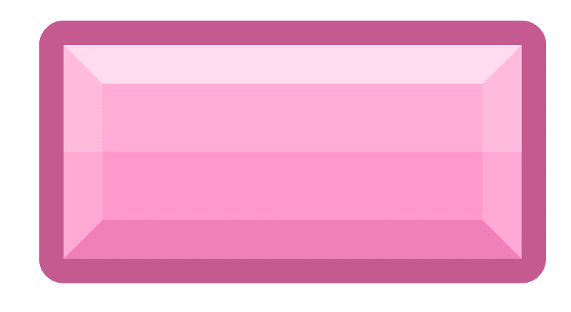 Diamond rectangle 15-03 pink outlined