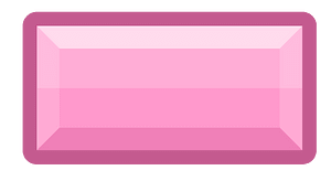 Diamond rectangle 15-03 pink outlined