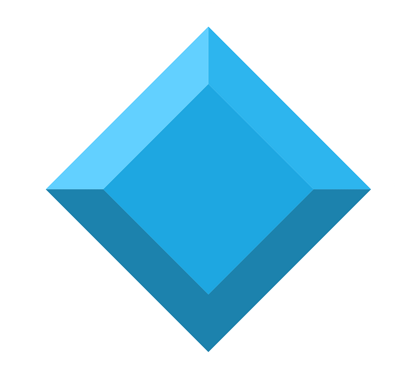 Diamond rhombus 04-13 blue