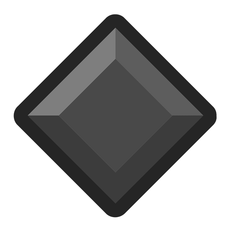 Diamond rhombus 03-15 black outlined