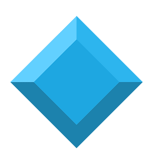 Diamond rhombus 05-16 blue