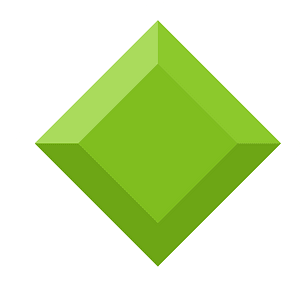 Diamond rhombus 07-13 green