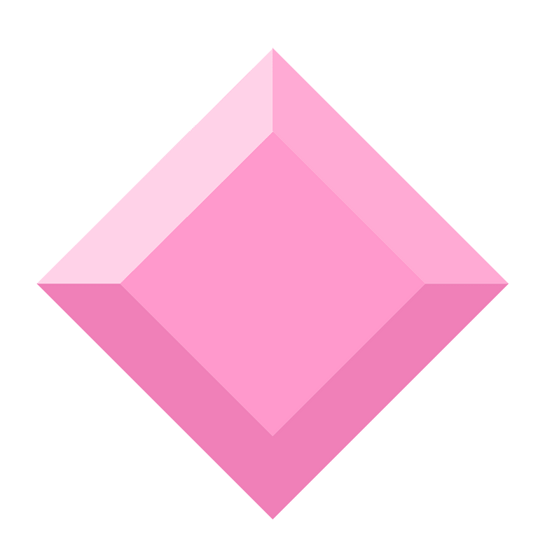 Diamond rhombus 14-16 pink