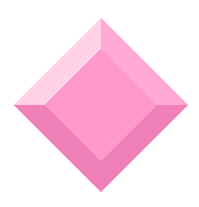 Diamond rhombus 14-16 pink