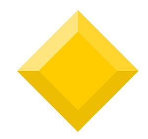 Diamond rhombus 19-13 yellow