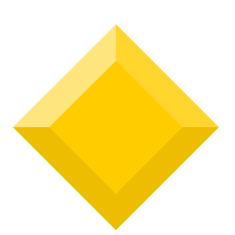 Diamond rhombus 20-16 yellow