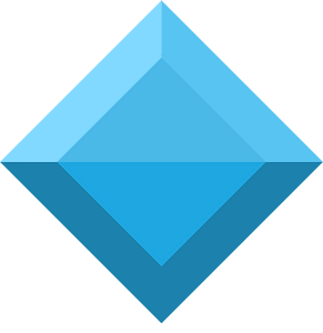 Diamond rhombus 05-02 blue