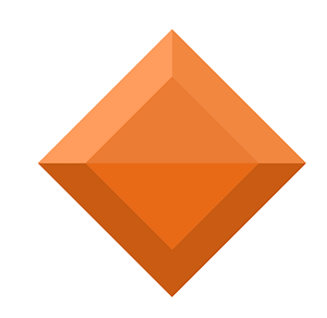 Diamond rhombus 10-07 orange