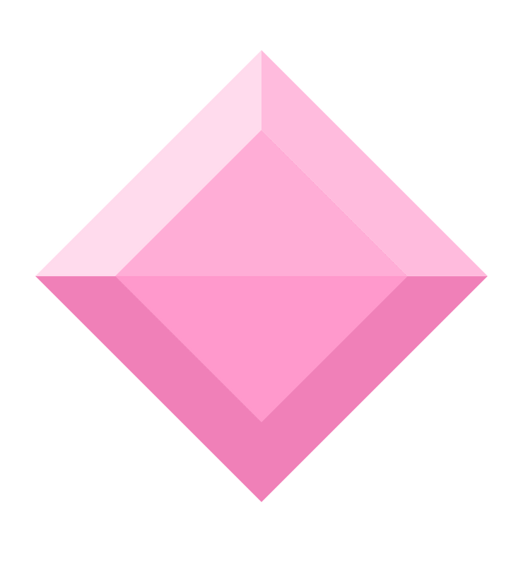 Diamond rhombus 14-02 pink