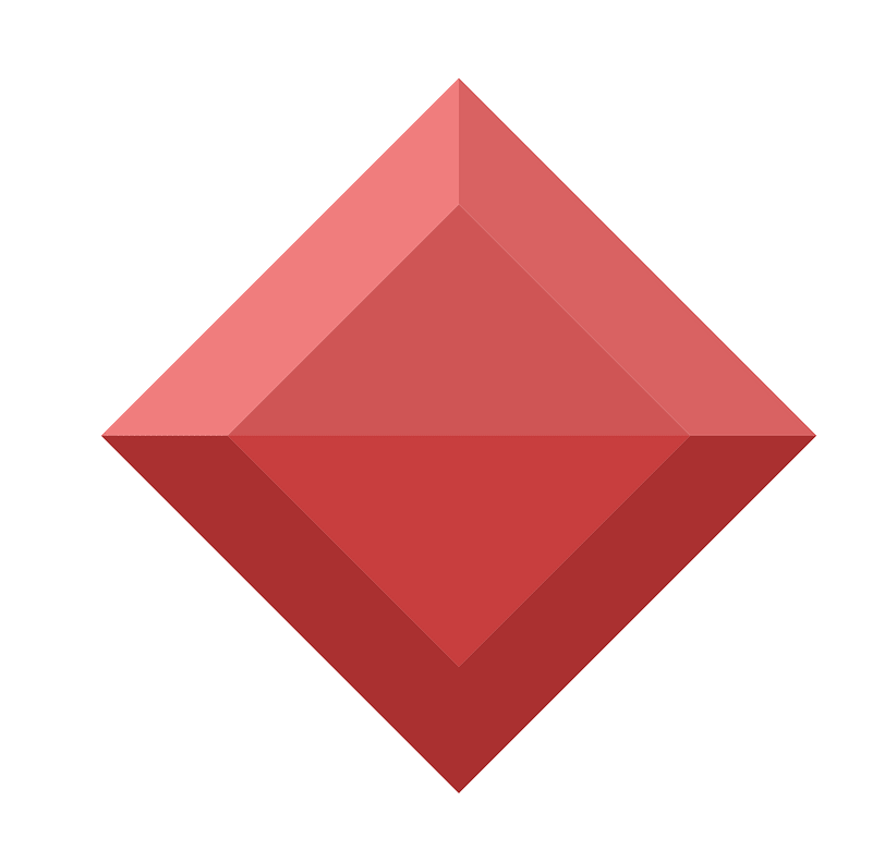 Diamond rhombus 16-07 red