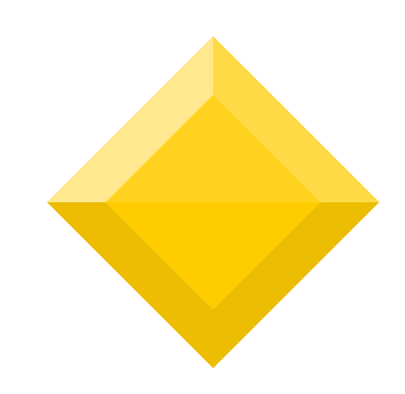 Diamond rhombus 19-07 yellow