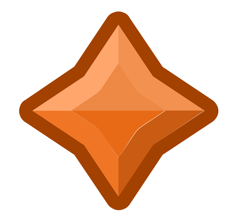 Diamond sparkle 12-09 orange outlined