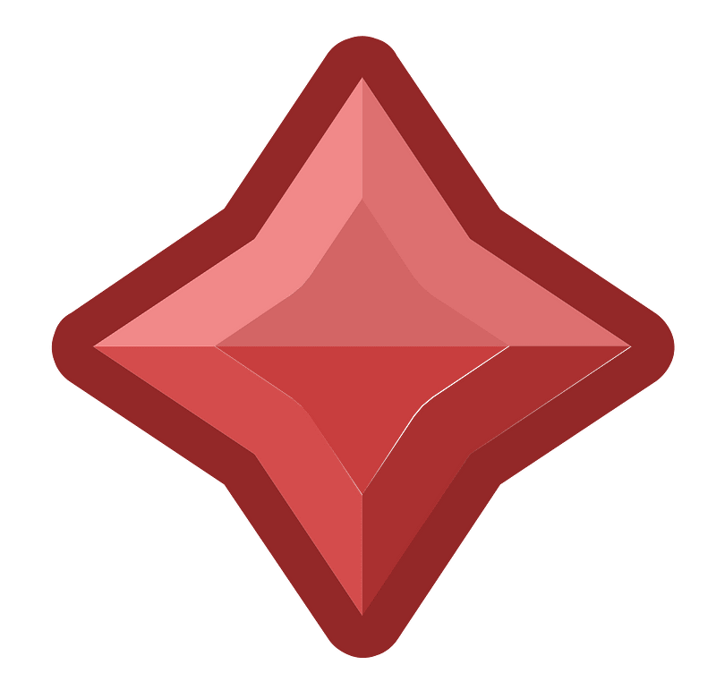 Diamond sparkle 18-09 red outlined