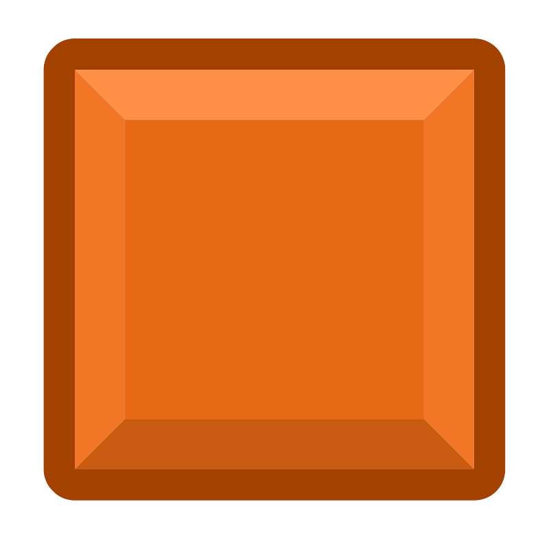 Diamond square 12-01 orange outlined