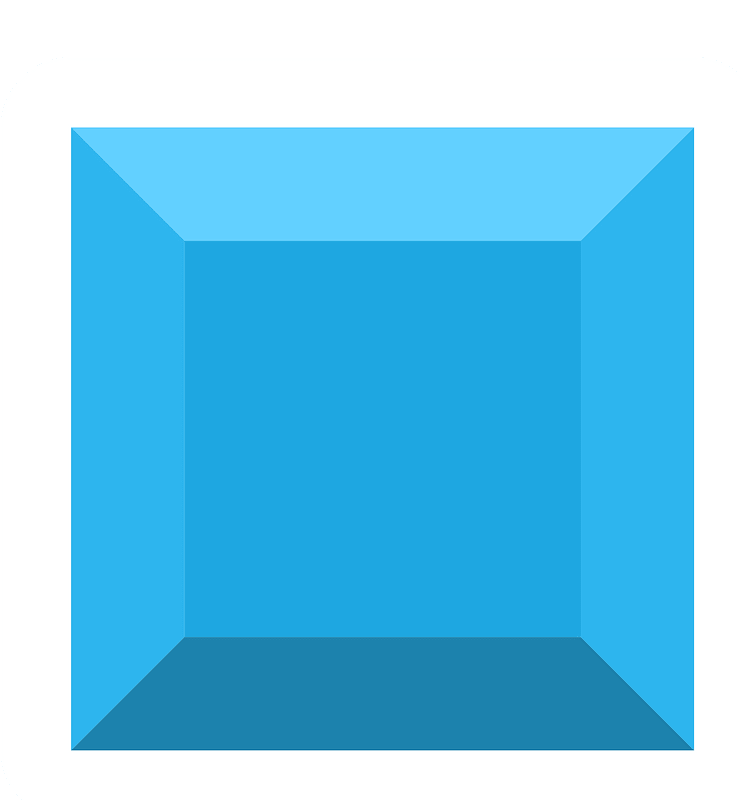 Diamond square 04-03 blue