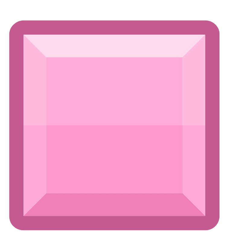 Diamond square 15-02 pink outlined