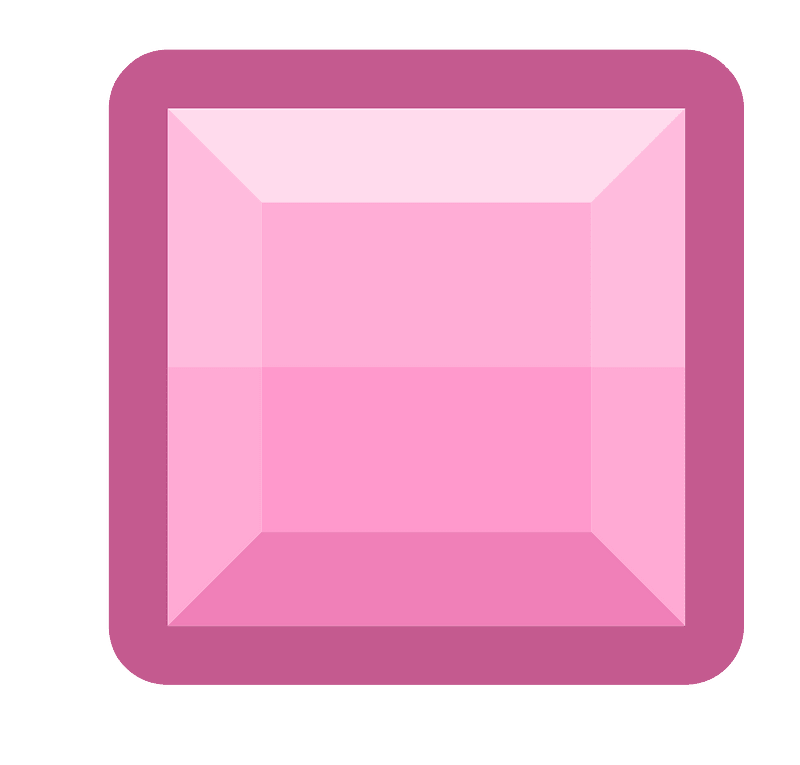 Diamond square 15-04 pink outlined
