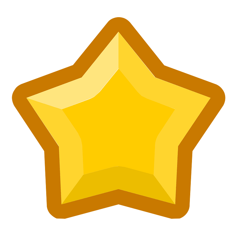 Diamond star 21-24 yellow outlined
